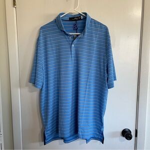 Ralph Lauren Light Blue Striped Polo Shirt